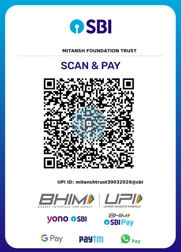 Mitansh Foundation Trust — SBI UPI QR